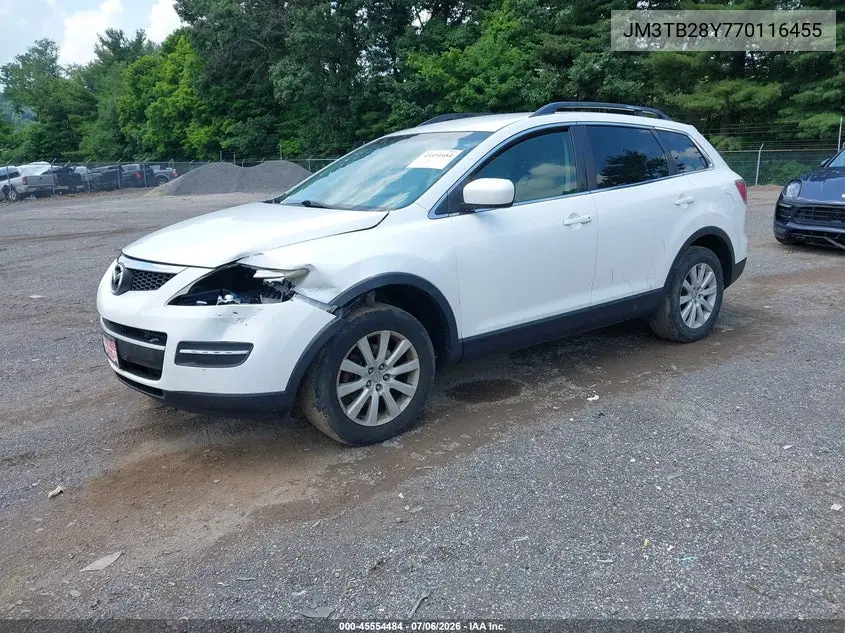 2007 Mazda Cx-9 Touring VIN: JM3TB28Y770116455 Lot: 45554484