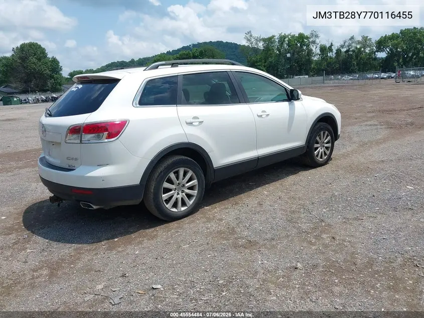 2007 Mazda Cx-9 Touring VIN: JM3TB28Y770116455 Lot: 45554484