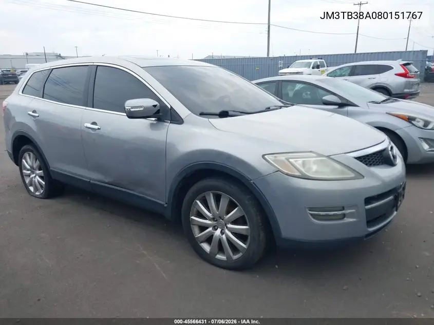 2008 Mazda Cx-9 Grand Touring VIN: JM3TB38A080151767 Lot: 45566431