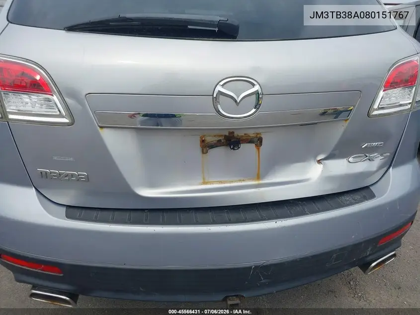 2008 Mazda Cx-9 Grand Touring VIN: JM3TB38A080151767 Lot: 45566431