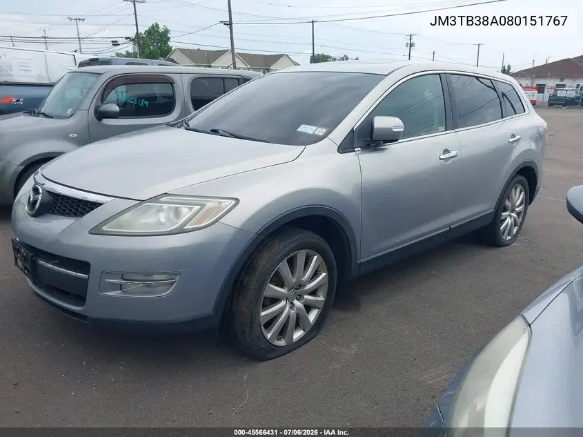 2008 Mazda Cx-9 Grand Touring VIN: JM3TB38A080151767 Lot: 45566431