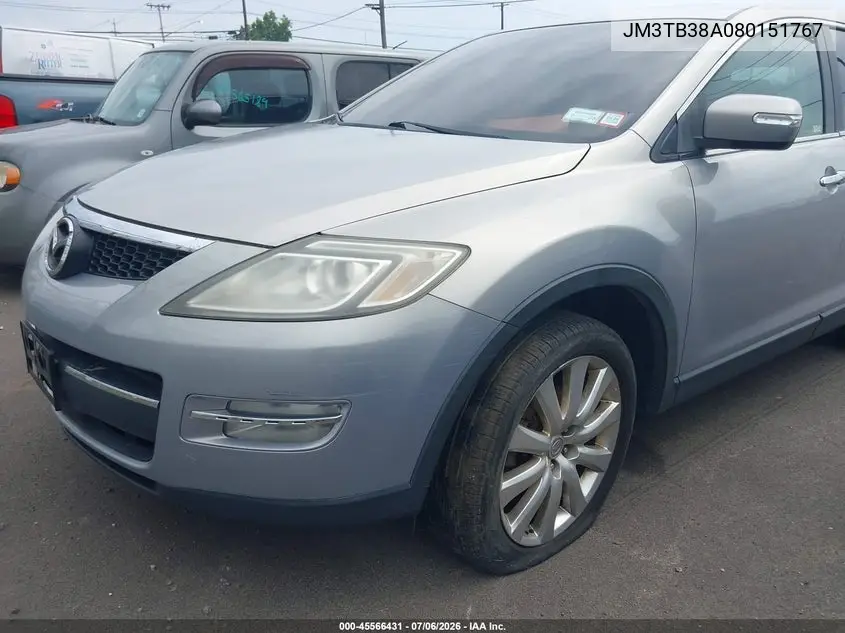 2008 Mazda Cx-9 Grand Touring VIN: JM3TB38A080151767 Lot: 45566431
