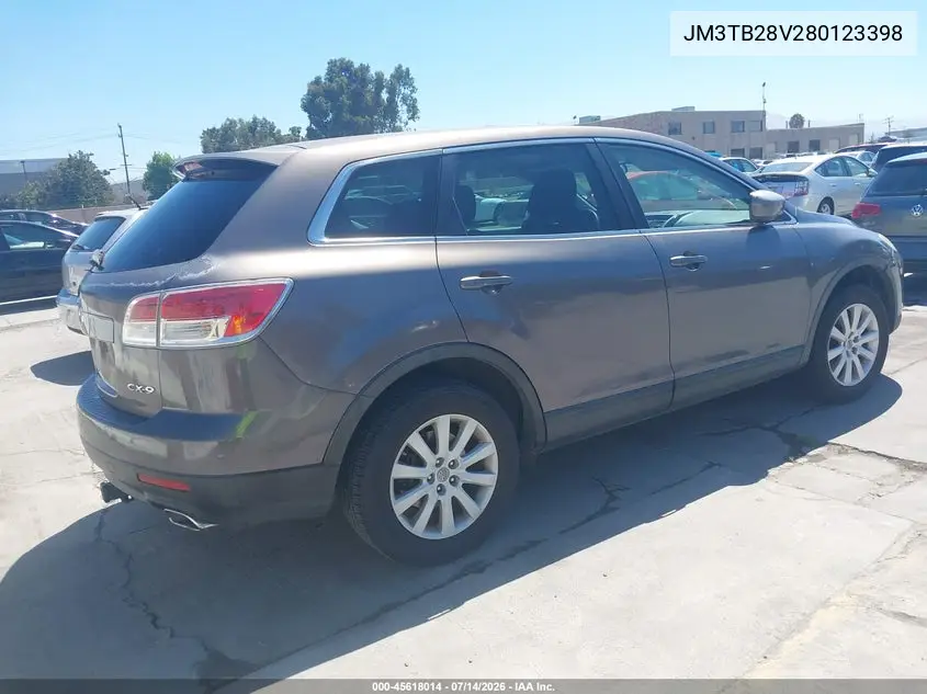 2008 Mazda Cx-9 Sport VIN: JM3TB28V280123398 Lot: 45618014