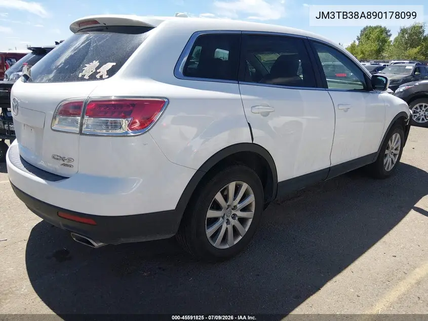 2009 Mazda Cx-9 Touring VIN: JM3TB38A890178099 Lot: 45591825