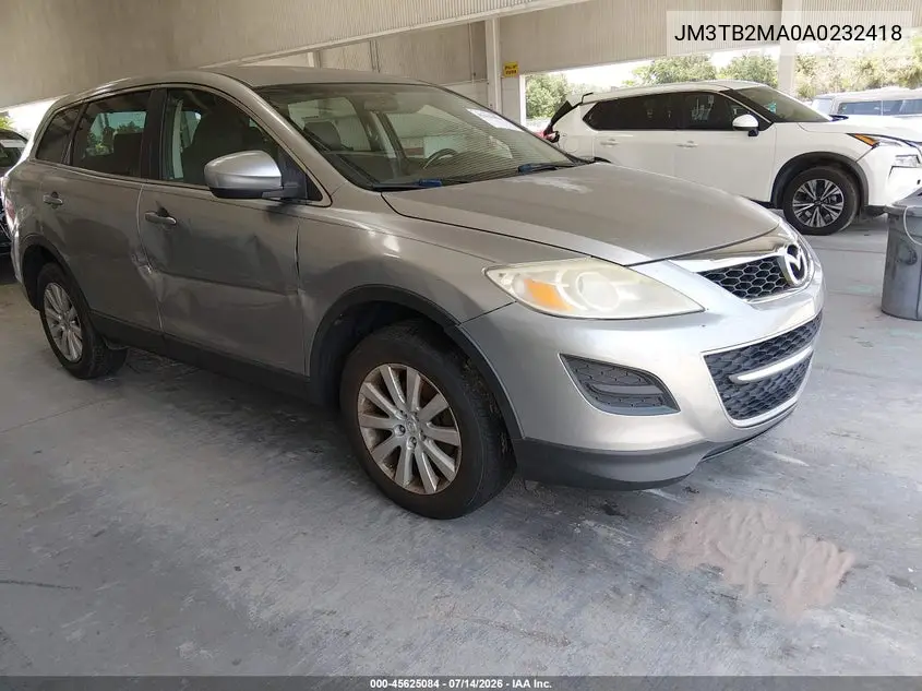 2010 Mazda Cx-9 Sport VIN: JM3TB2MA0A0232418 Lot: 45625084