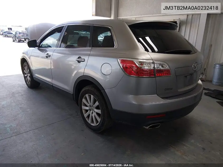 2010 Mazda Cx-9 Sport VIN: JM3TB2MA0A0232418 Lot: 45625084