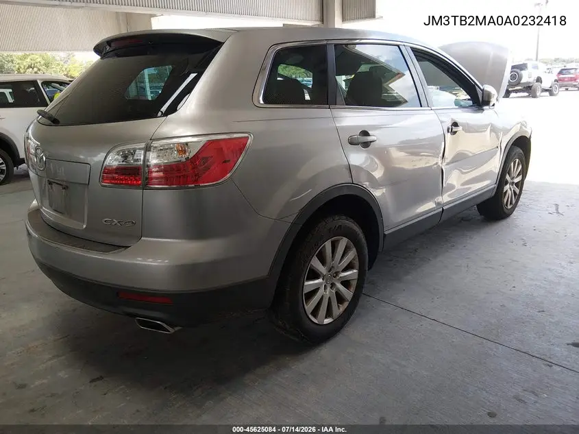 2010 Mazda Cx-9 Sport VIN: JM3TB2MA0A0232418 Lot: 45625084