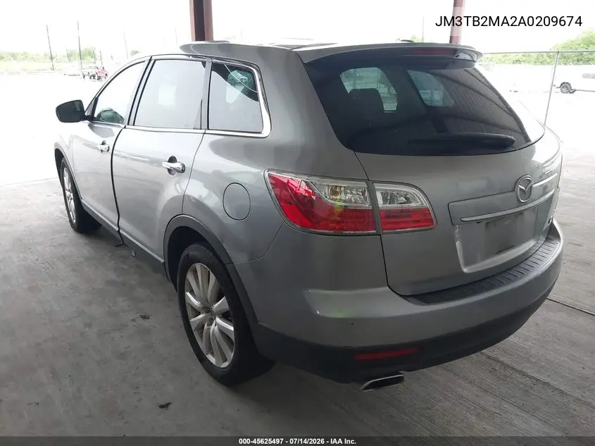 2010 Mazda Cx-9 Grand Touring VIN: JM3TB2MA2A0209674 Lot: 45625497