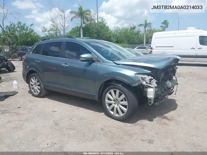 2010 Mazda Cx-9 Grand Touring VIN: JM3TB2MA0A0214033 Lot: 45630815