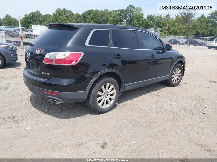 2010 Mazda Cx-9 Sport VIN: JM3TB3MA2A0201905 Lot: 45670582