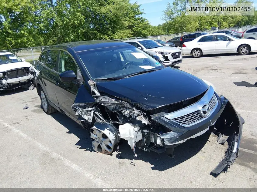2011 Mazda Cx-9 Touring VIN: JM3TB3CV1B0302455 Lot: 45191646