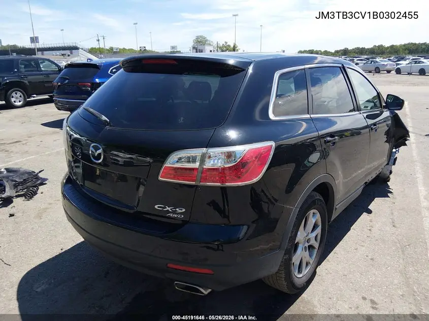 2011 Mazda Cx-9 Touring VIN: JM3TB3CV1B0302455 Lot: 45191646