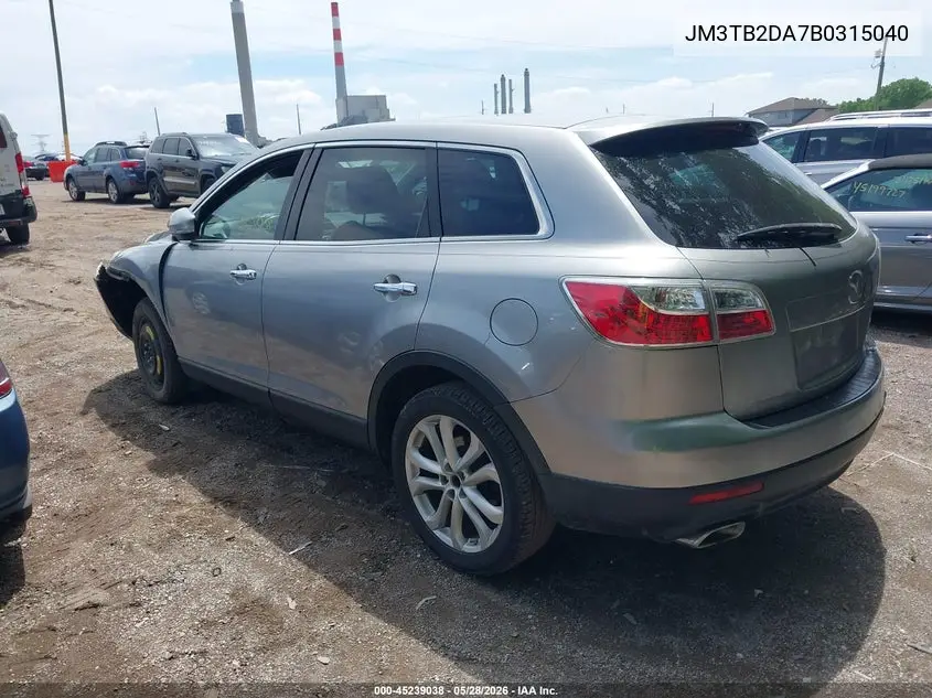 2011 Mazda Cx-9 Grand Touring VIN: JM3TB2DA7B0315040 Lot: 45239038