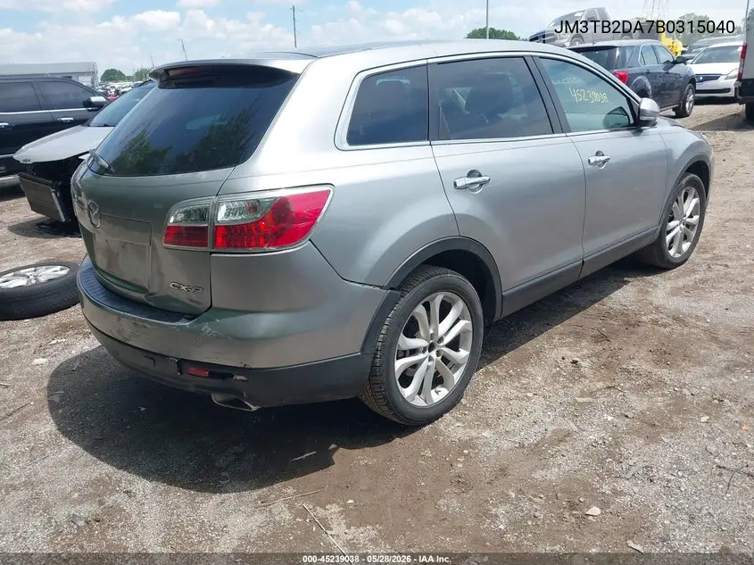 2011 Mazda Cx-9 Grand Touring VIN: JM3TB2DA7B0315040 Lot: 45239038
