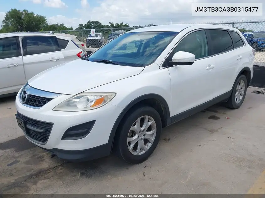 2011 Mazda Cx-9 Touring VIN: JM3TB3CA3B0315477 Lot: 45446970