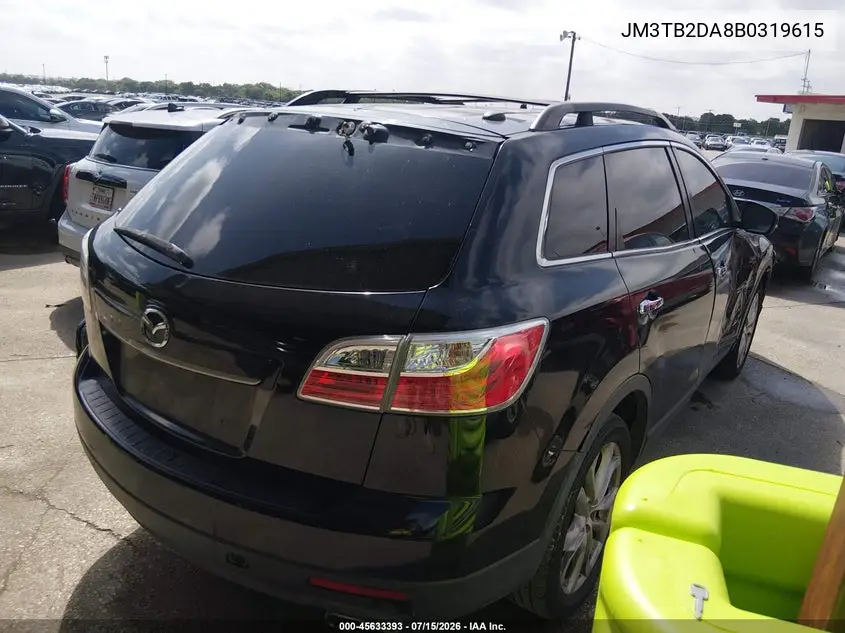 2011 Mazda Cx-9 Grand Touring VIN: JM3TB2DA8B0319615 Lot: 45633393