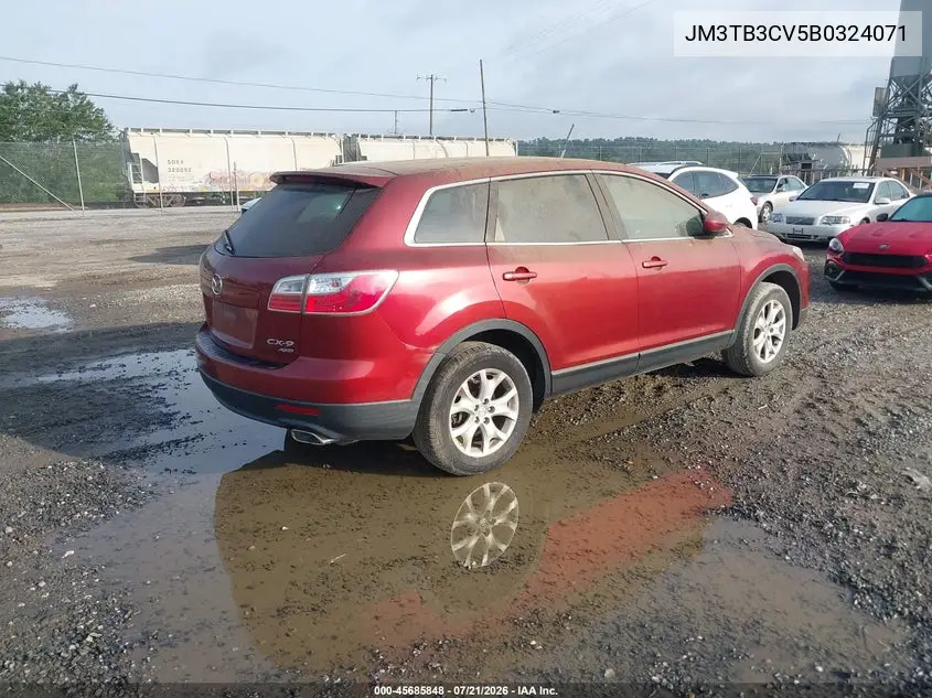 2011 Mazda Cx-9 Touring VIN: JM3TB3CV5B0324071 Lot: 45685848