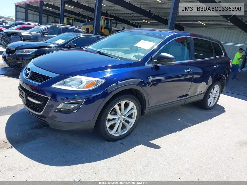 2012 Mazda Cx-9 Grand Touring VIN: JM3TB3DA8C0336390 Lot: 45335409