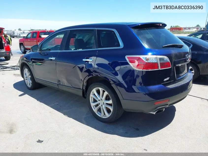 2012 Mazda Cx-9 Grand Touring VIN: JM3TB3DA8C0336390 Lot: 45335409