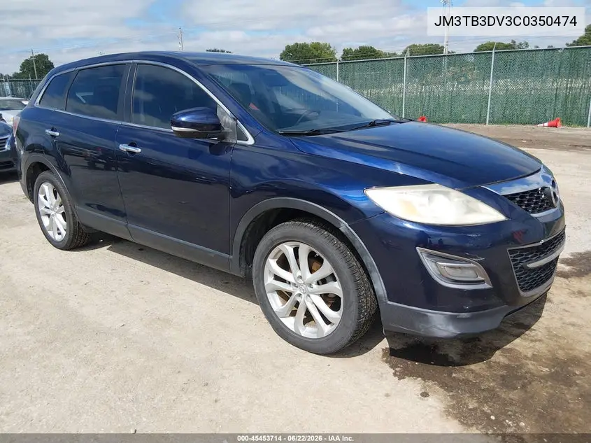 2012 Mazda Cx-9 Grand Touring VIN: JM3TB3DV3C0350474 Lot: 45453714