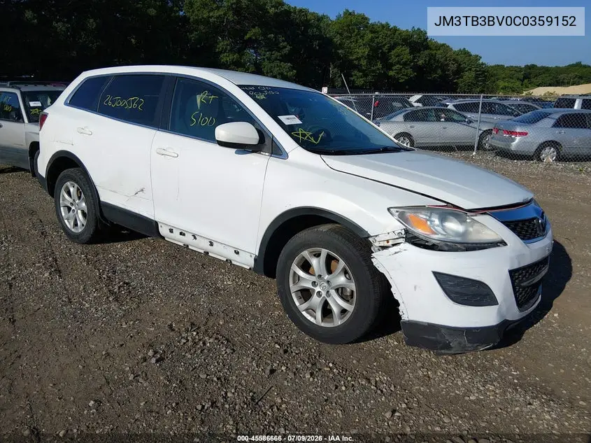 2012 Mazda Cx-9 Sport VIN: JM3TB3BV0C0359152 Lot: 45586666