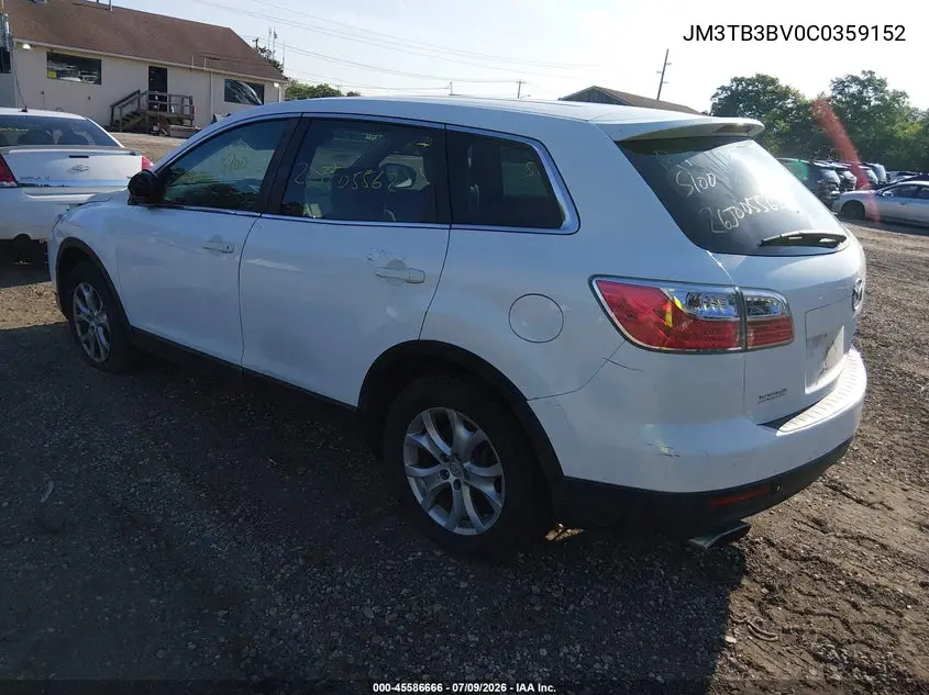 2012 Mazda Cx-9 Sport VIN: JM3TB3BV0C0359152 Lot: 45586666