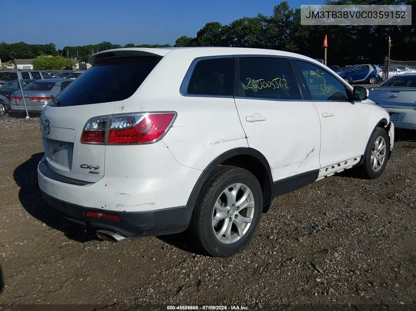2012 Mazda Cx-9 Sport VIN: JM3TB3BV0C0359152 Lot: 45586666