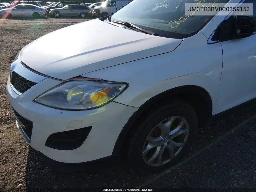 2012 Mazda Cx-9 Sport VIN: JM3TB3BV0C0359152 Lot: 45586666