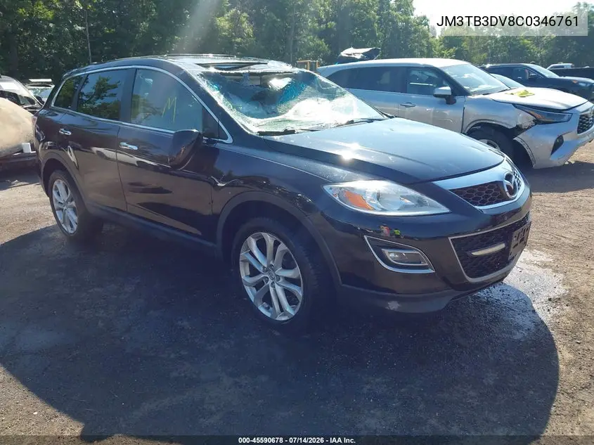2012 Mazda Cx-9 Grand Touring VIN: JM3TB3DV8C0346761 Lot: 45590678