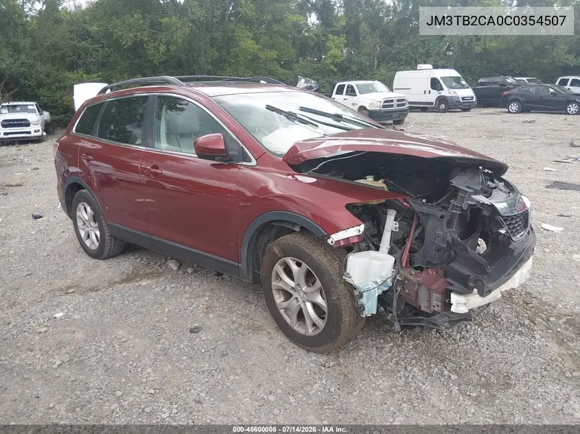 2012 Mazda Cx-9 Touring VIN: JM3TB2CA0C0354507 Lot: 45600008