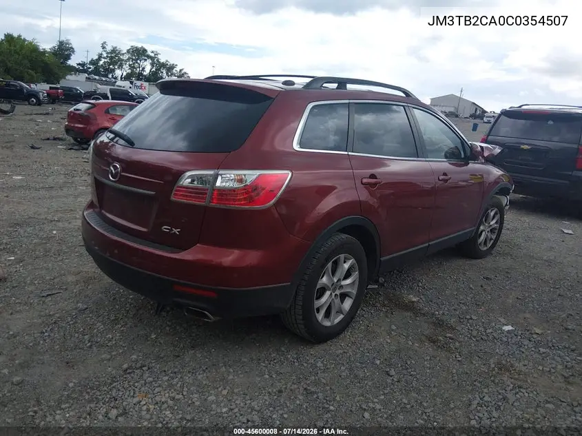 2012 Mazda Cx-9 Touring VIN: JM3TB2CA0C0354507 Lot: 45600008