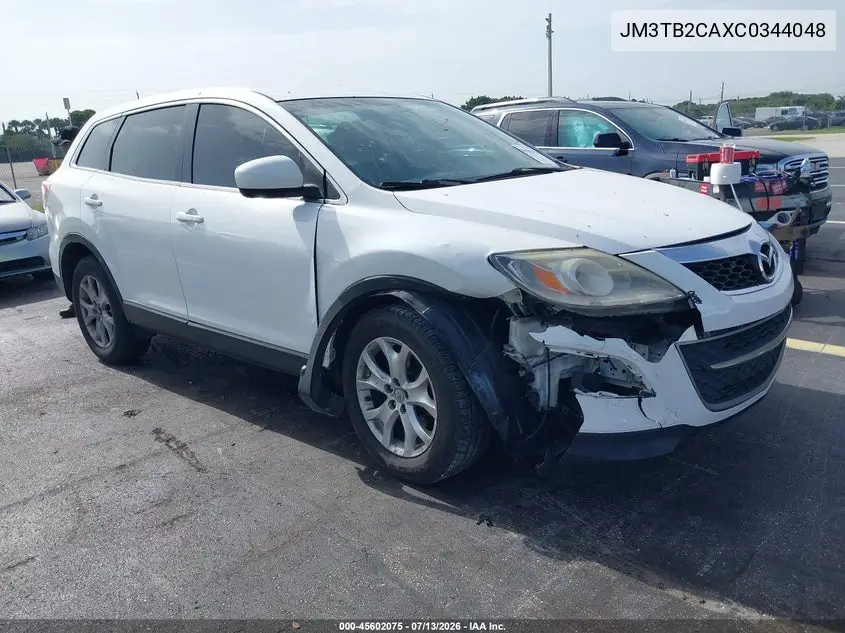 2012 Mazda Cx-9 Touring VIN: JM3TB2CAXC0344048 Lot: 45602075