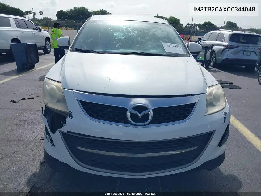 2012 Mazda Cx-9 Touring VIN: JM3TB2CAXC0344048 Lot: 45602075