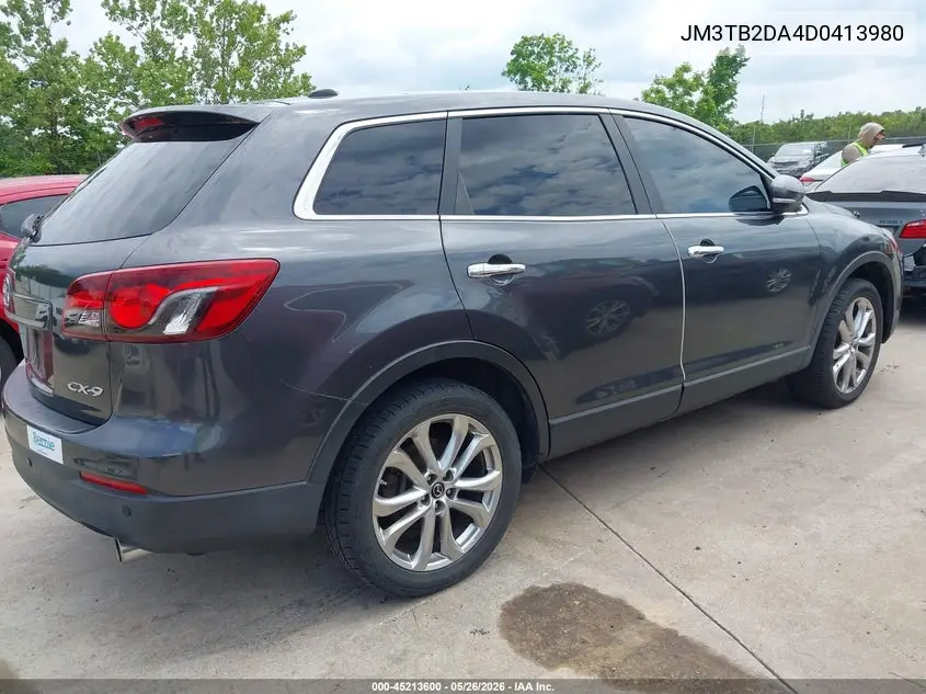 2013 Mazda Cx-9 Grand Touring VIN: JM3TB2DA4D0413980 Lot: 45213600