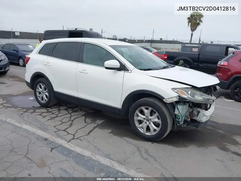 2013 Mazda Cx-9 Touring VIN: JM3TB2CV2D0412816 Lot: 45455942