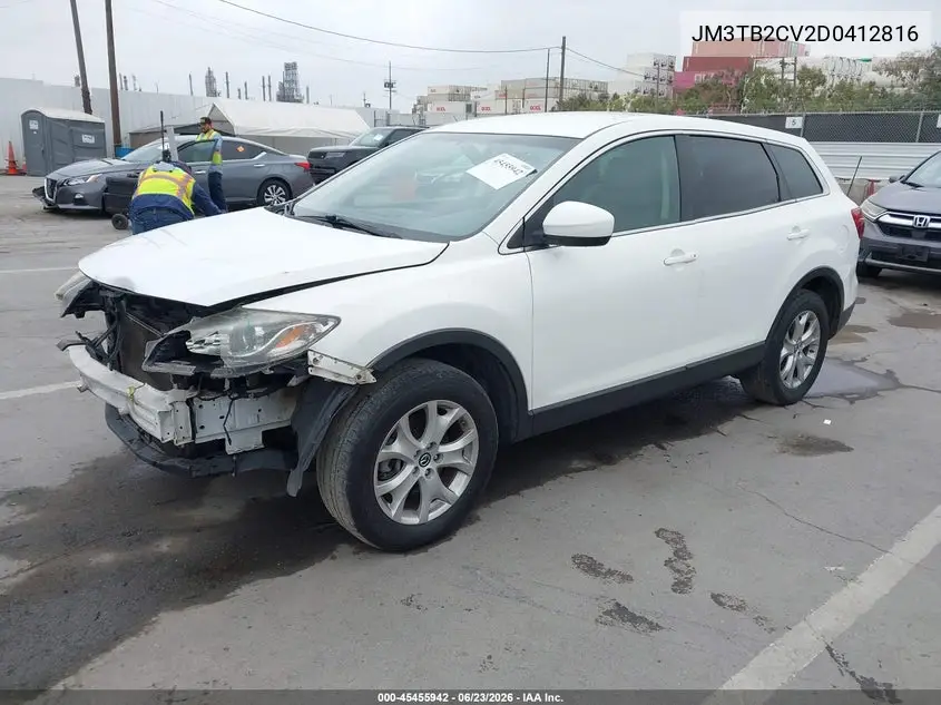 2013 Mazda Cx-9 Touring VIN: JM3TB2CV2D0412816 Lot: 45455942