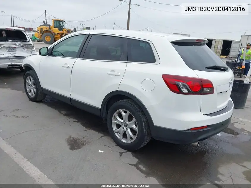 2013 Mazda Cx-9 Touring VIN: JM3TB2CV2D0412816 Lot: 45455942