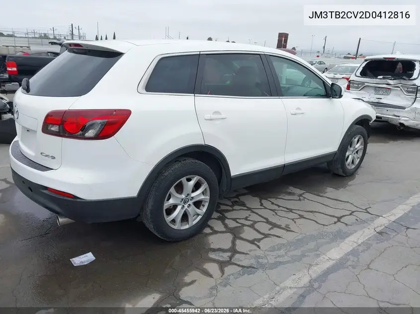 2013 Mazda Cx-9 Touring VIN: JM3TB2CV2D0412816 Lot: 45455942