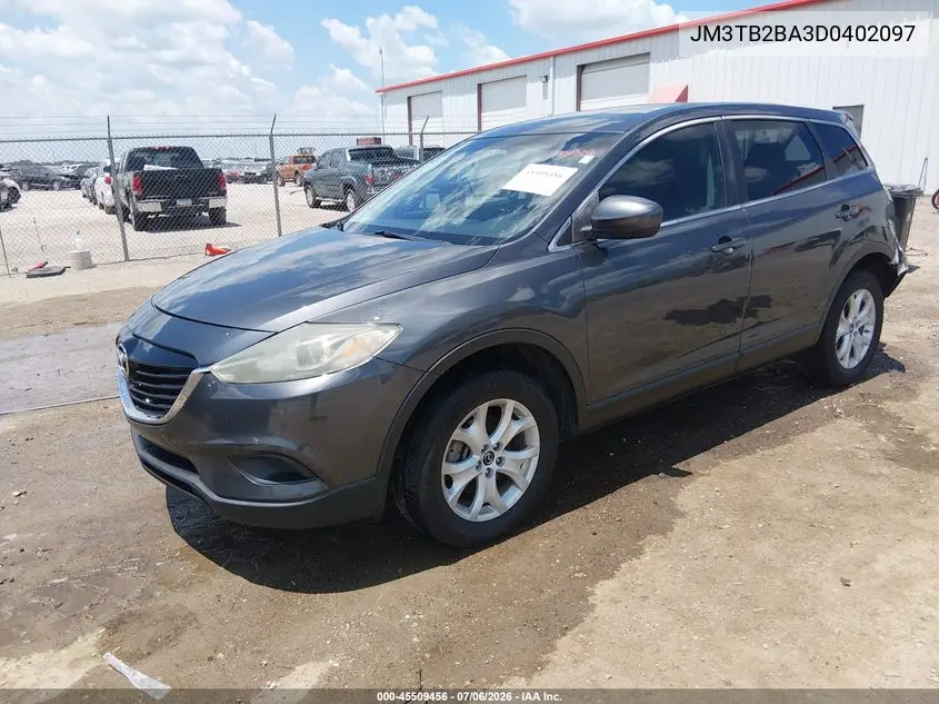 2013 Mazda Cx-9 Sport VIN: JM3TB2BA3D0402097 Lot: 45509456