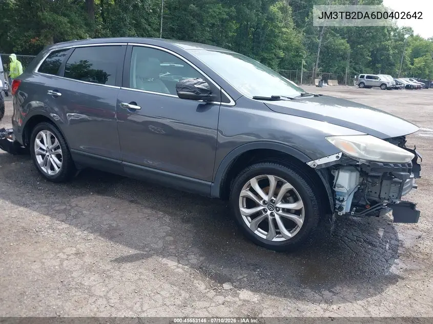 2013 Mazda Cx-9 Grand Touring VIN: JM3TB2DA6D0402642 Lot: 45553146