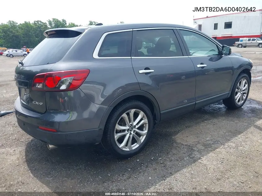 2013 Mazda Cx-9 Grand Touring VIN: JM3TB2DA6D0402642 Lot: 45553146