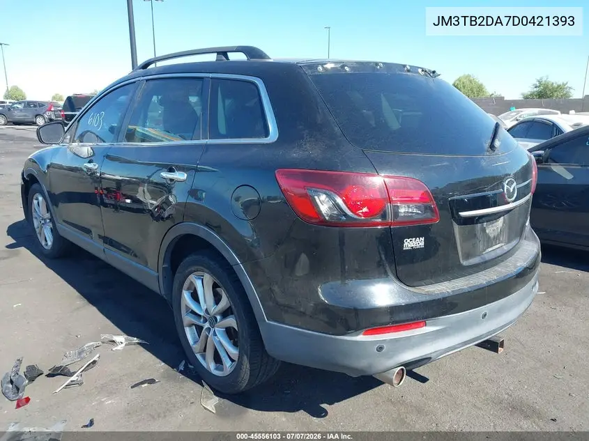 2013 Mazda Cx-9 Grand Touring VIN: JM3TB2DA7D0421393 Lot: 45556103