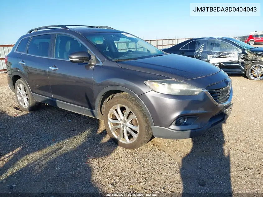 2013 Mazda Cx-9 Grand Touring VIN: JM3TB3DA8D0404043 Lot: 45629273
