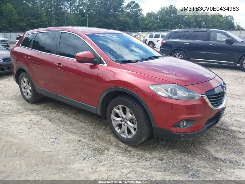 2014 Mazda Cx-9 Touring VIN: JM3TB3CV0E0434983 Lot: 45622132