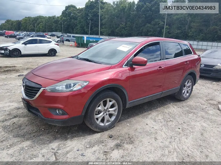2014 Mazda Cx-9 Touring VIN: JM3TB3CV0E0434983 Lot: 45622132