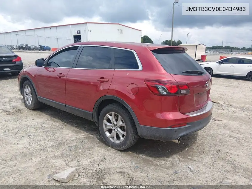 2014 Mazda Cx-9 Touring VIN: JM3TB3CV0E0434983 Lot: 45622132