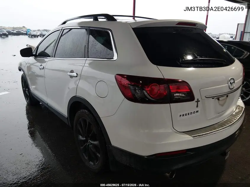 2014 Mazda Cx-9 Grand Touring VIN: JM3TB3DA2E0426699 Lot: 45629625