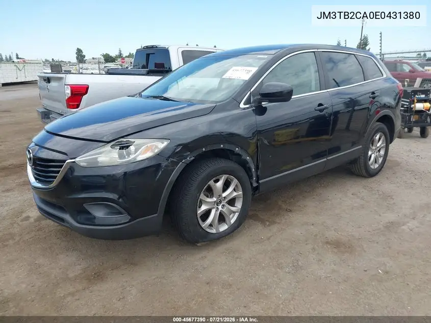 2014 Mazda Cx-9 Touring VIN: JM3TB2CA0E0431380 Lot: 45677390