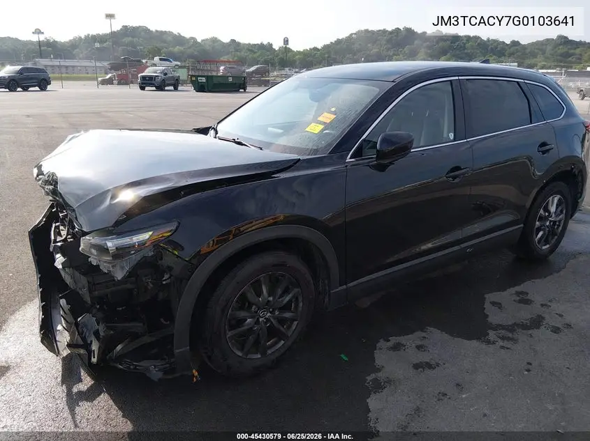 2016 Mazda Cx-9 Touring VIN: JM3TCACY7G0103641 Lot: 45430579