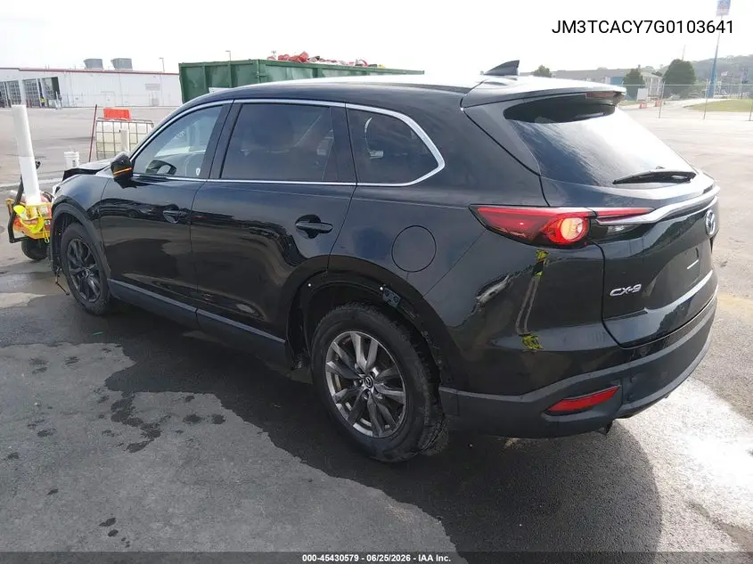 2016 Mazda Cx-9 Touring VIN: JM3TCACY7G0103641 Lot: 45430579
